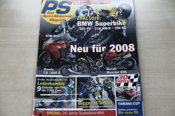Deckblatt PS Sport Motorrad (12/2007)